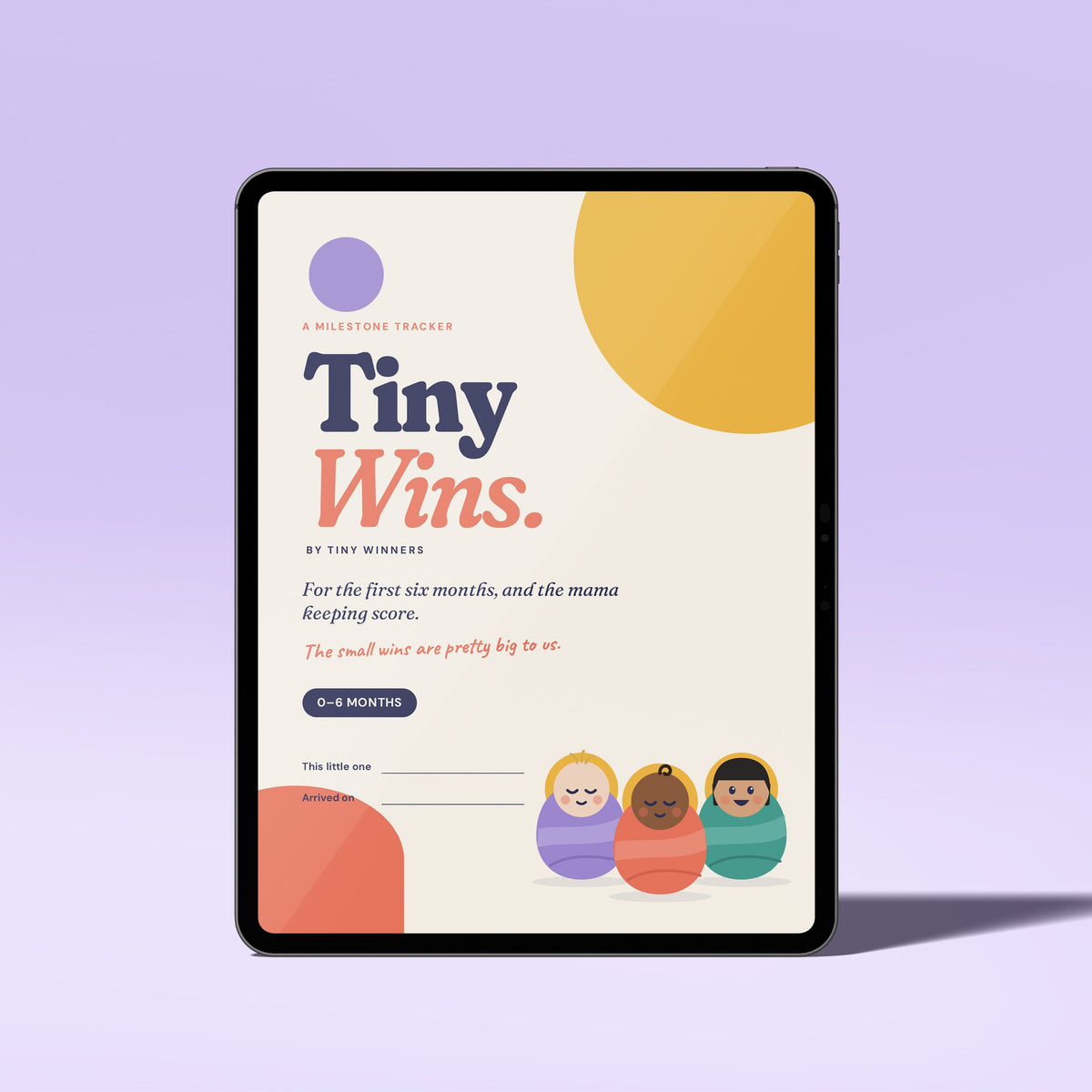 Tiny Wins: Baby Milestone Tracker, 0-6 Months