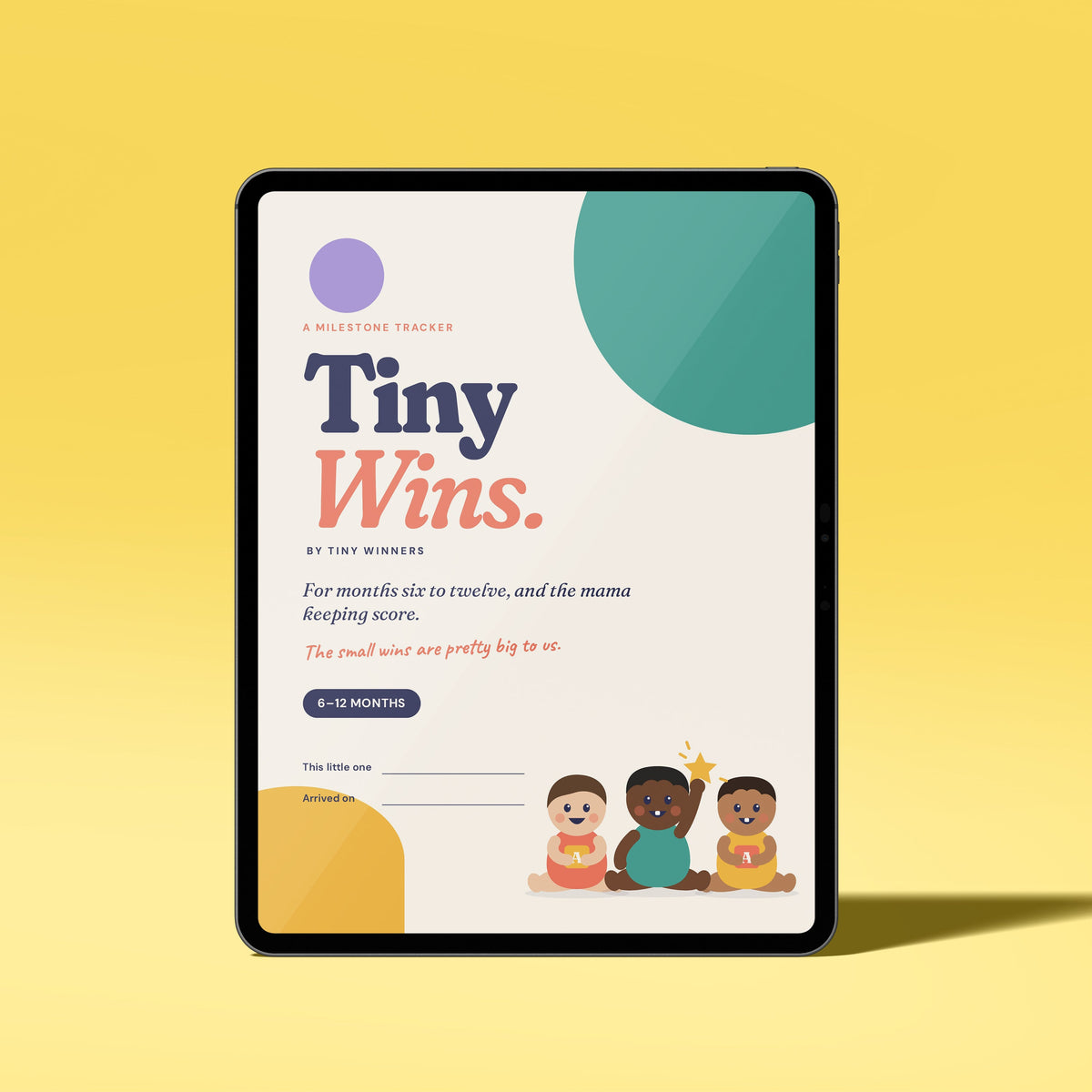 Tiny Wins: Baby Milestone Tracker, 6-12 Months